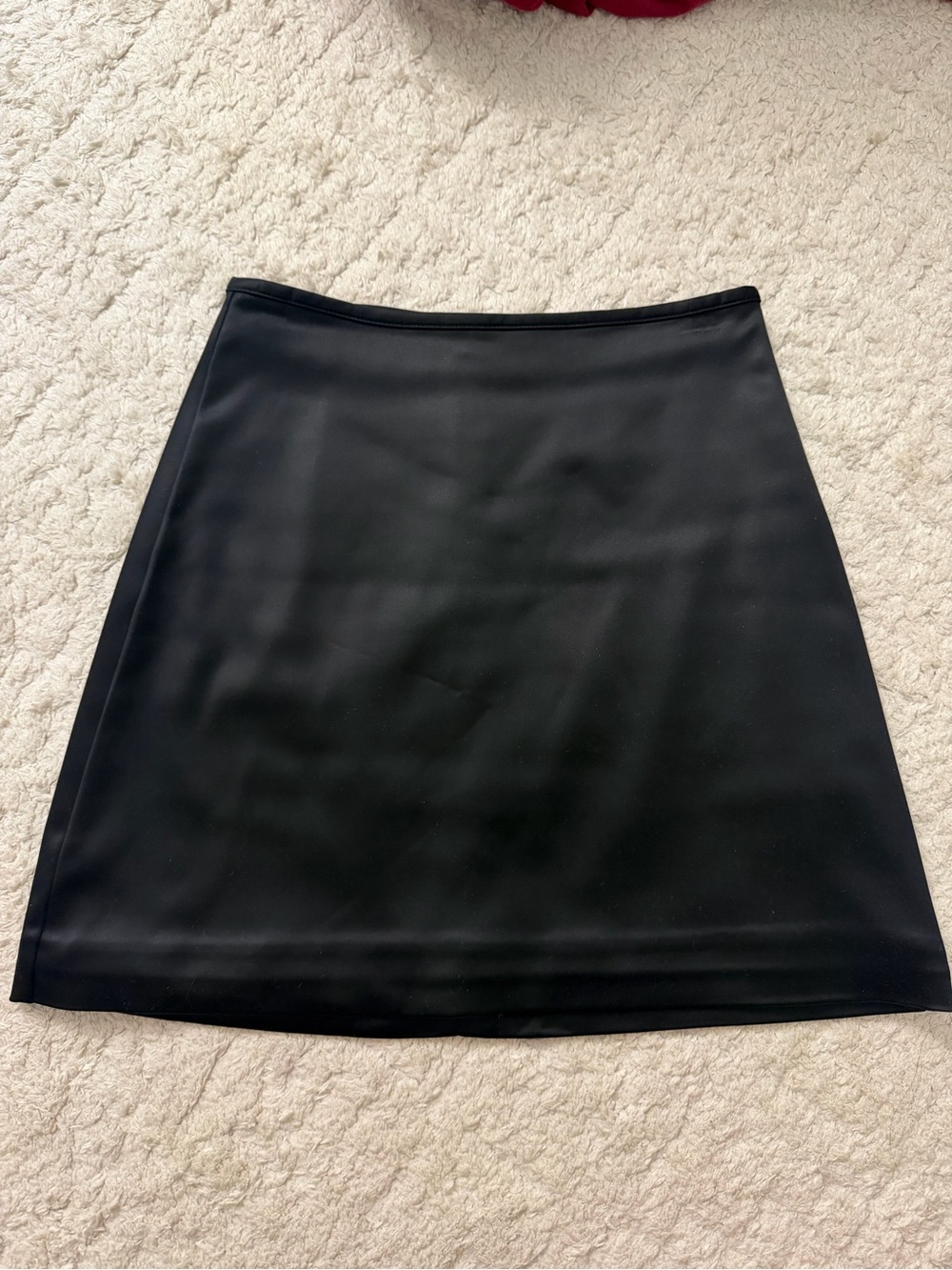 Aritzia satin black skirt